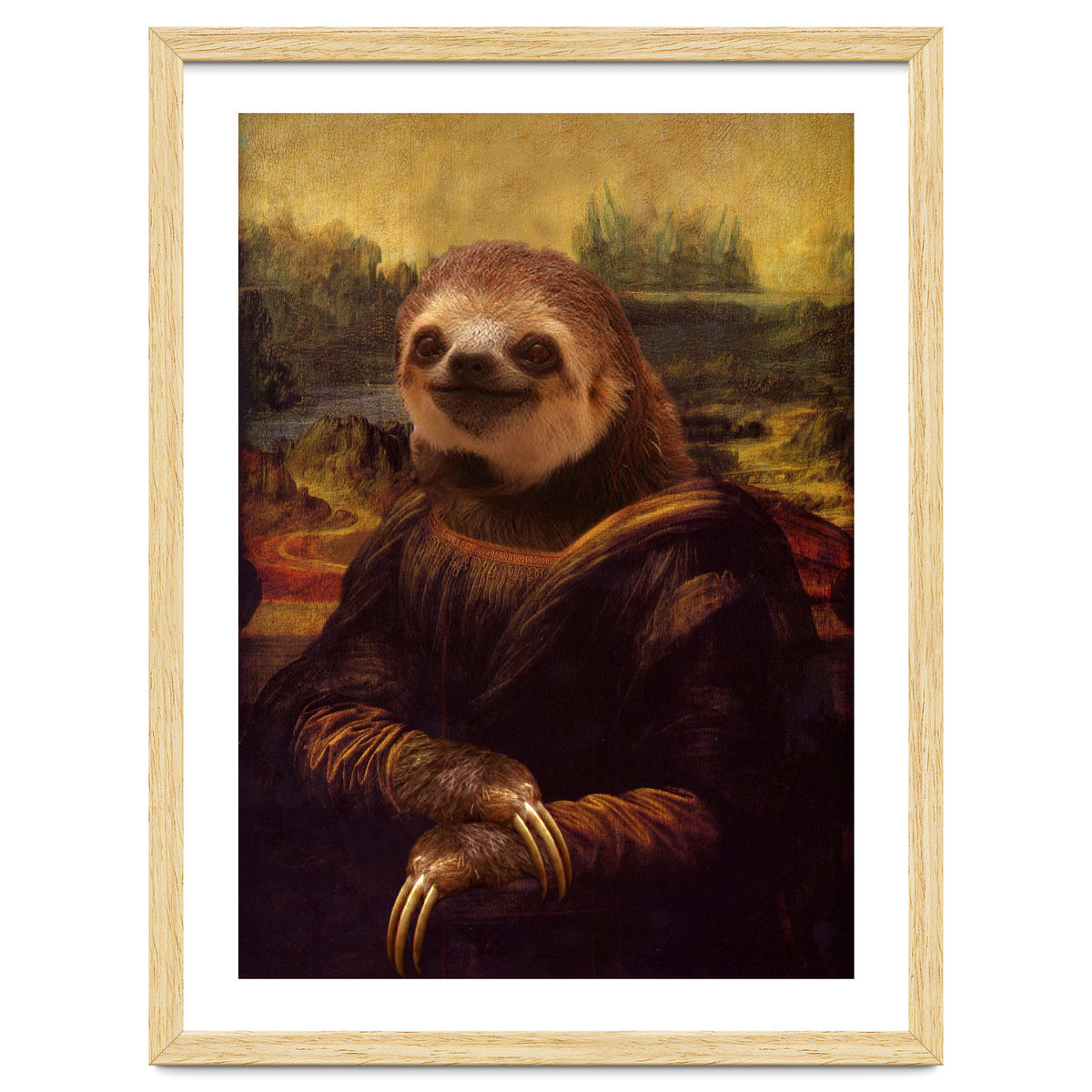 Sloth Mona Lisa