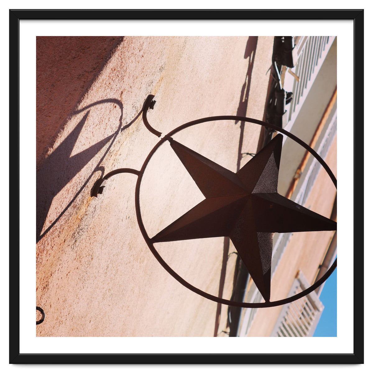 Rusty metal star