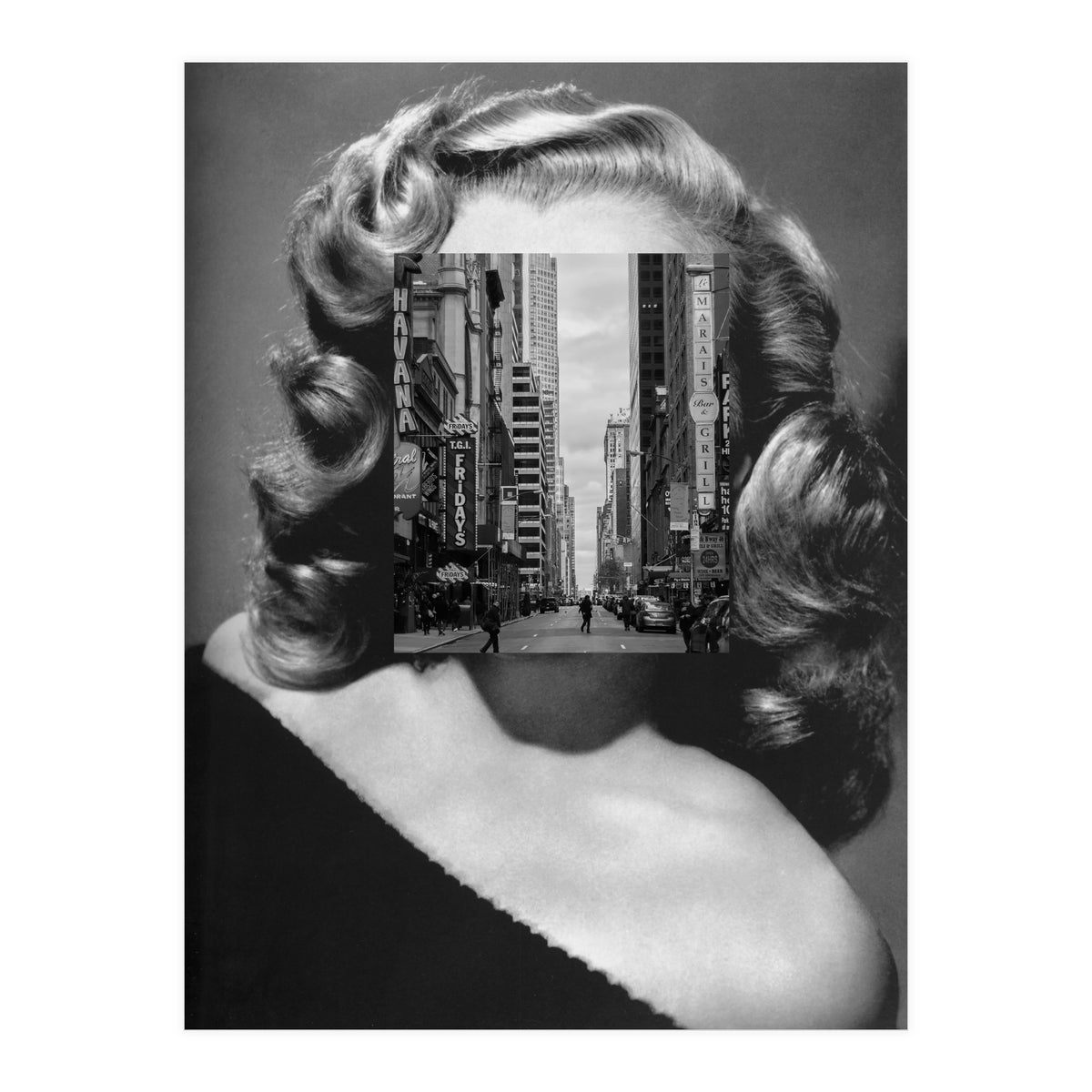 Marilyn In The Streets (Print Only)