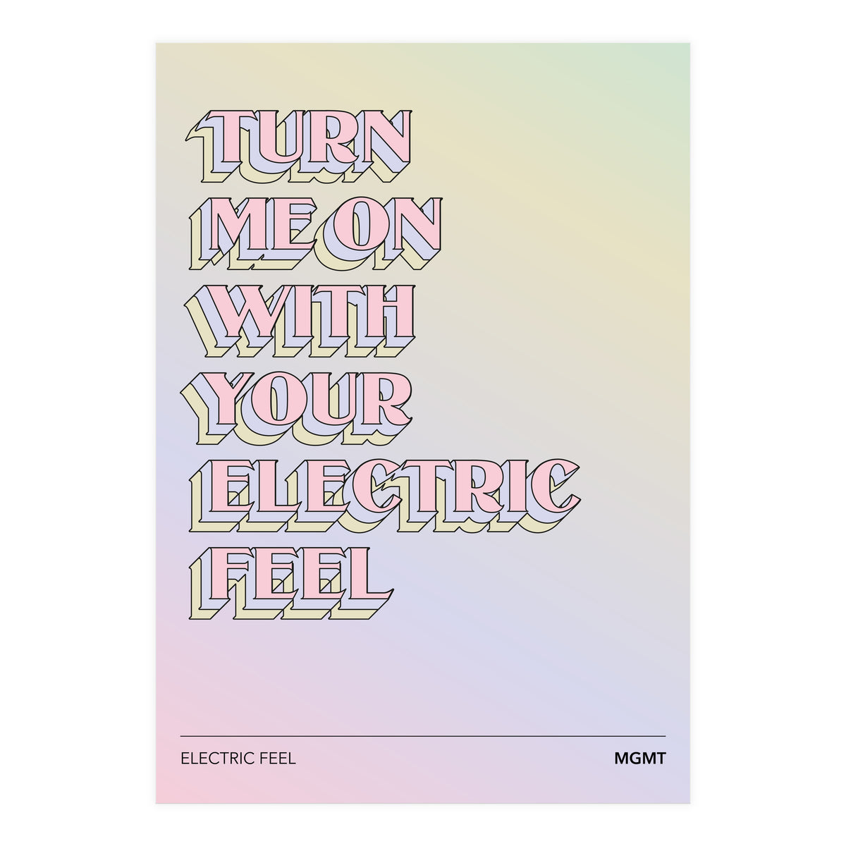 Mgmt - Electric Feel (Print Only)