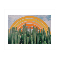 Cactus And Rainbow (Print Only)