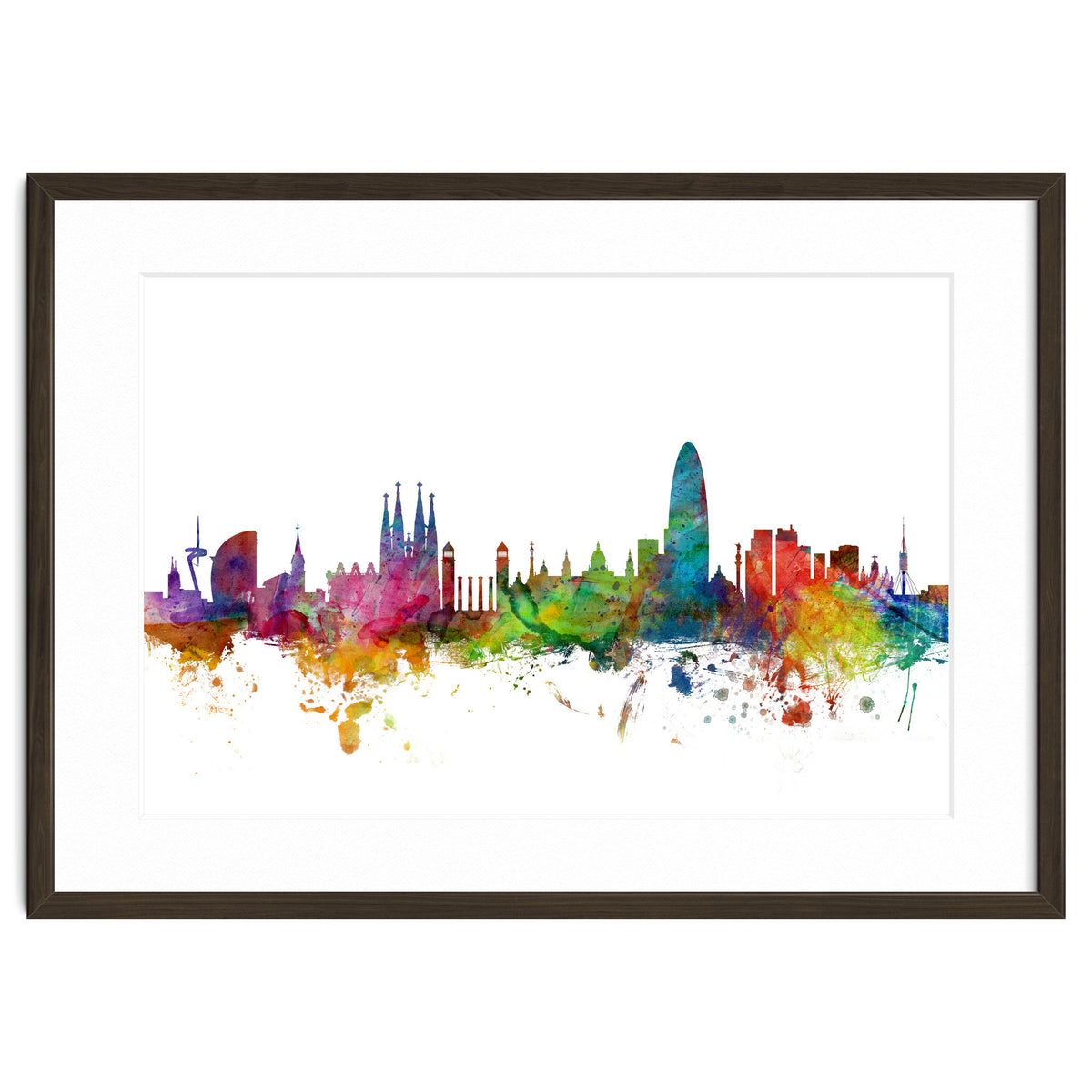 Barcelona Spain Skyline