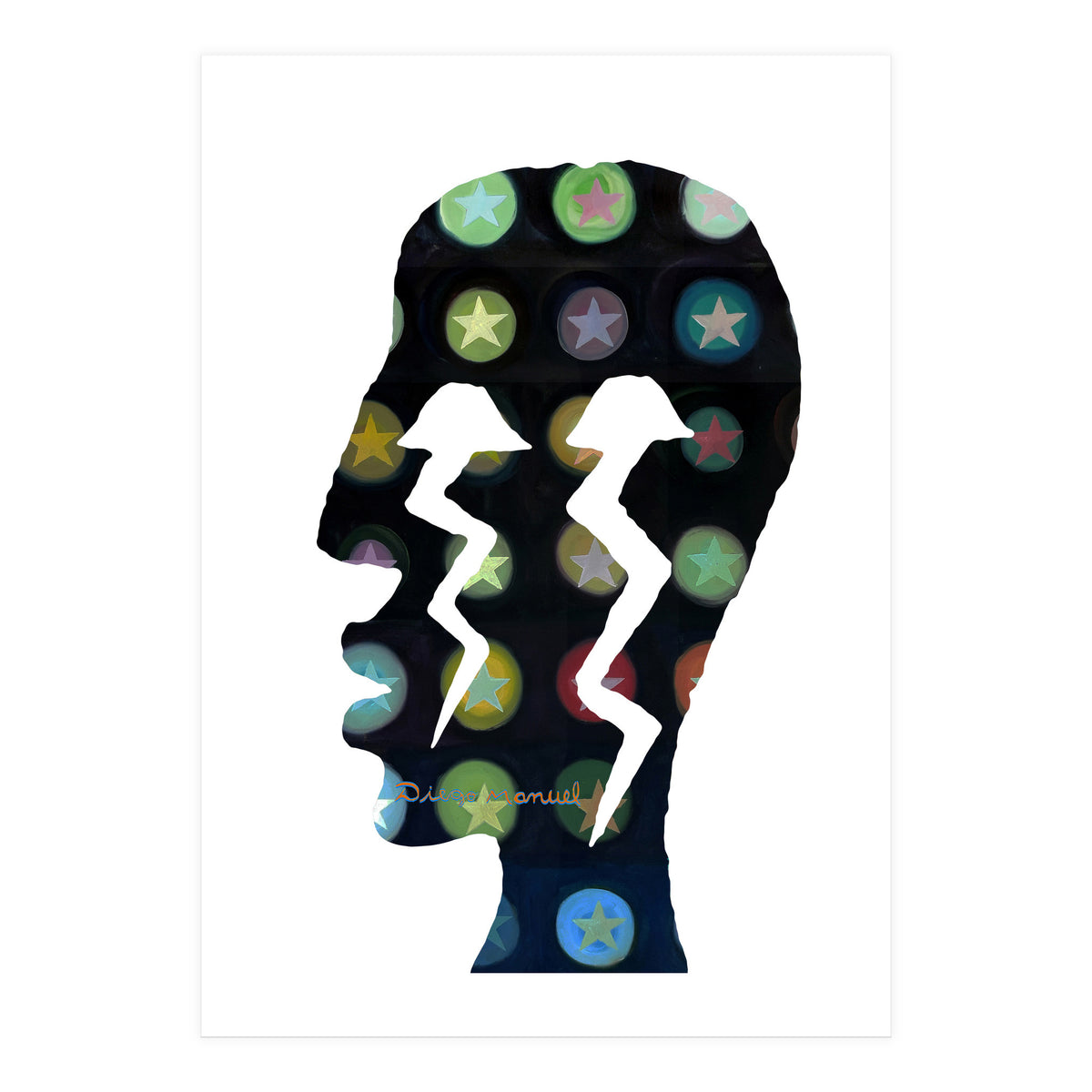 Perfil Con Rayos 13 (Print Only)