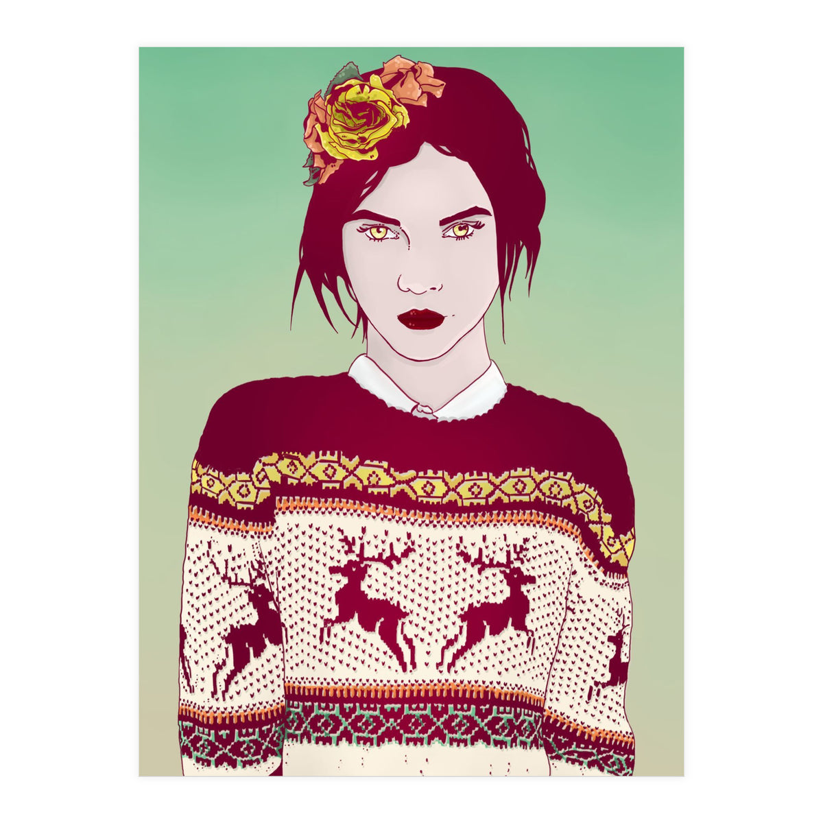 Sweater Weather Lady (Print Only)