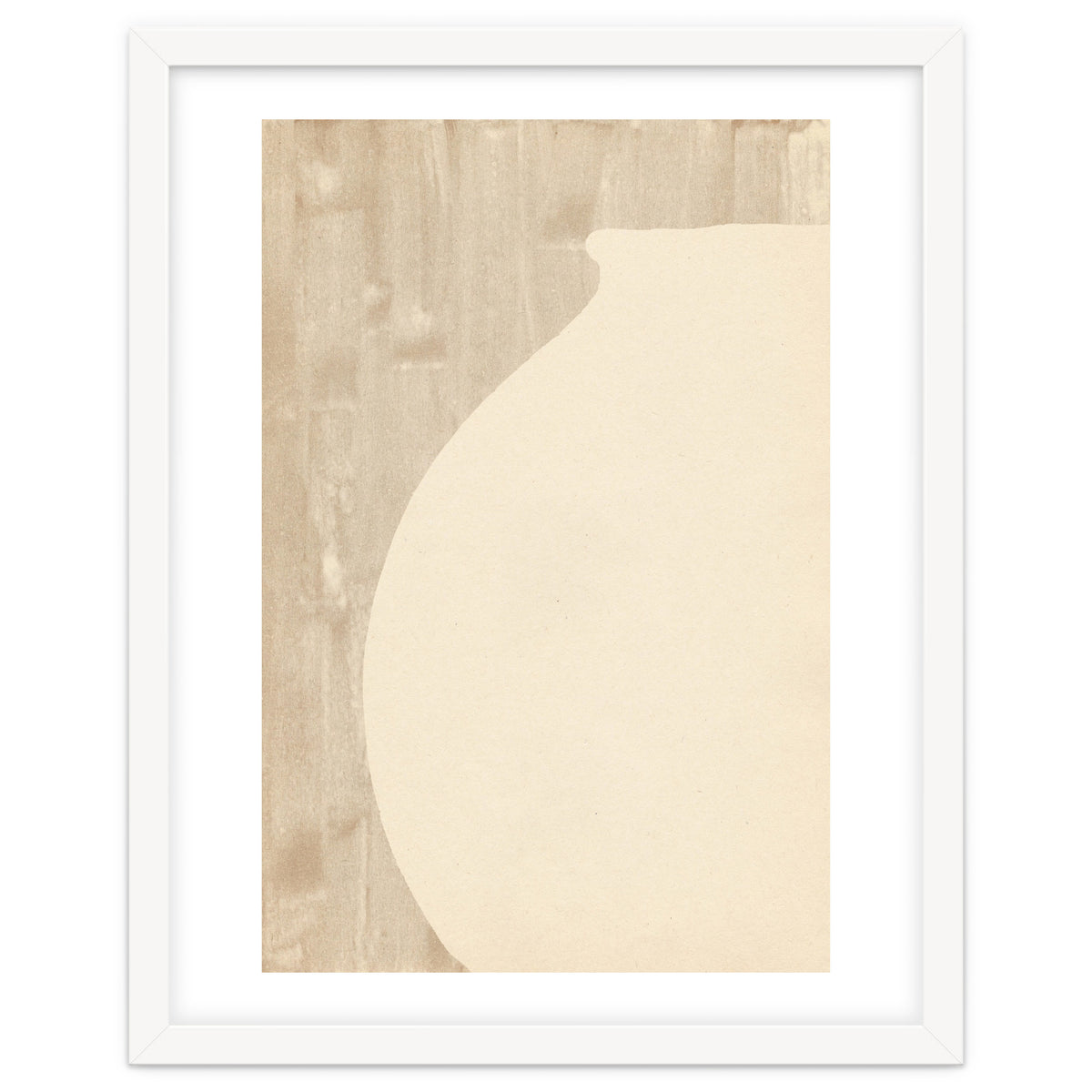 Cream tone vase silhouette