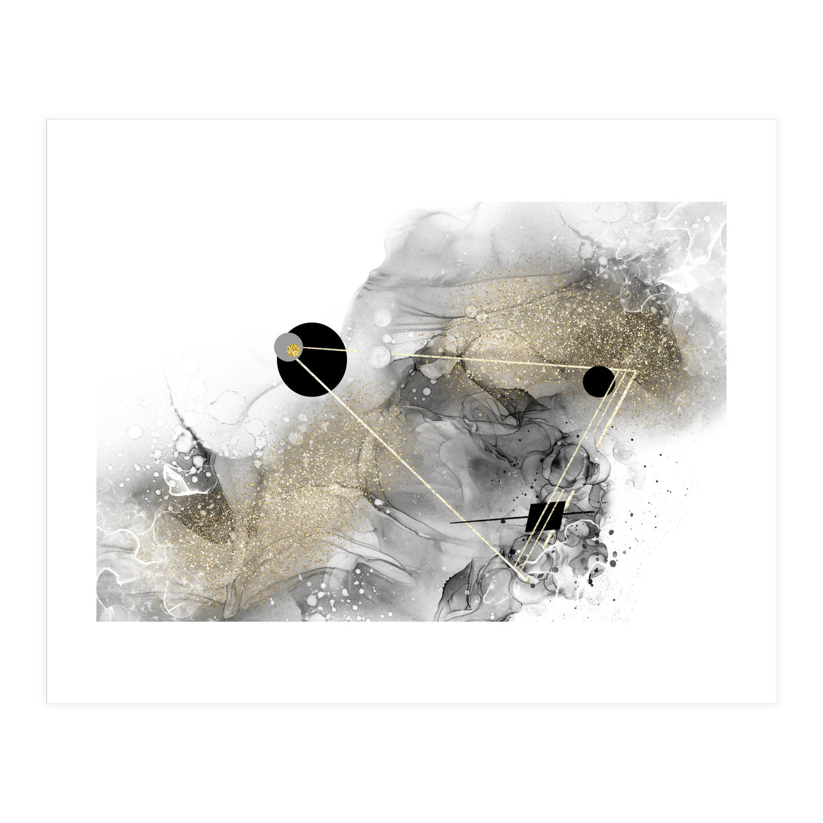 ALCOHOL INK Abstract galaxy (Print Only)