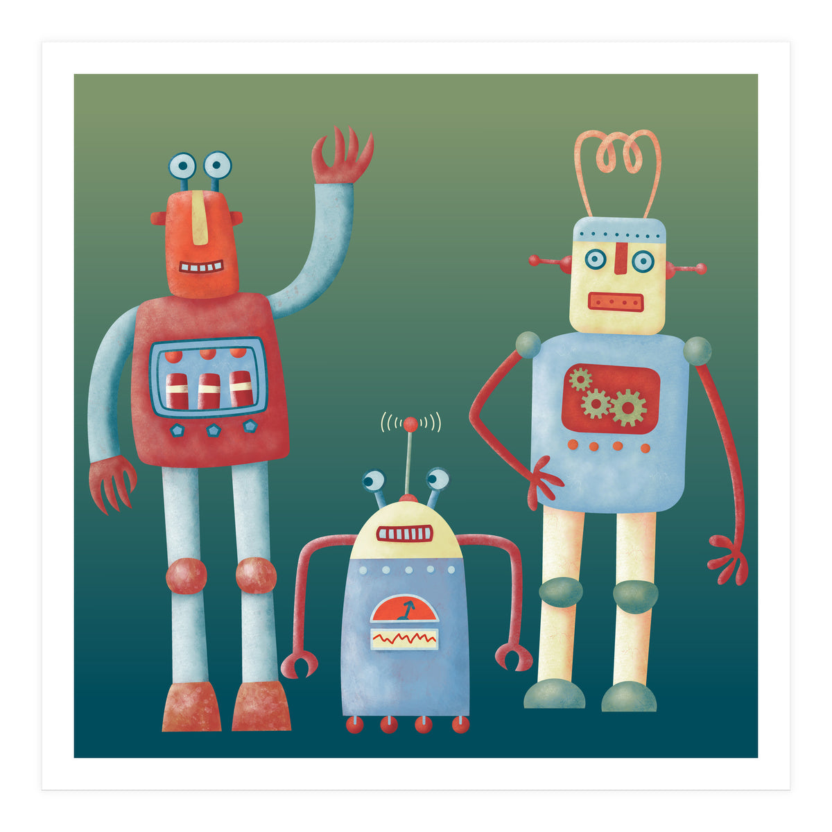 Retro Robots (Print Only)