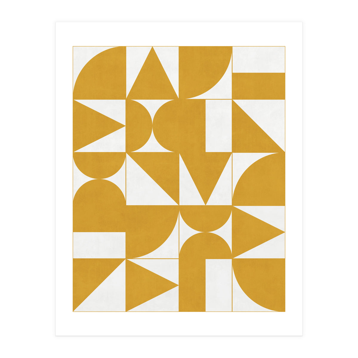 My Favorite Geometric Patterns No.13 - Mustard Yellow (Print Only)