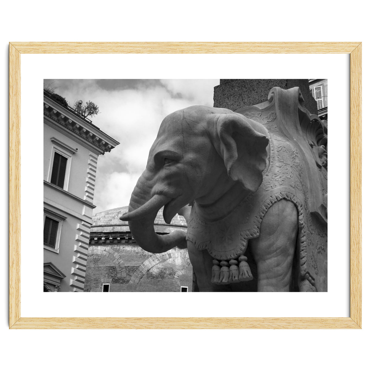 Elephant and Obelisk