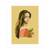 Lana Del Rey With Rose (Print Only) thumbnail
