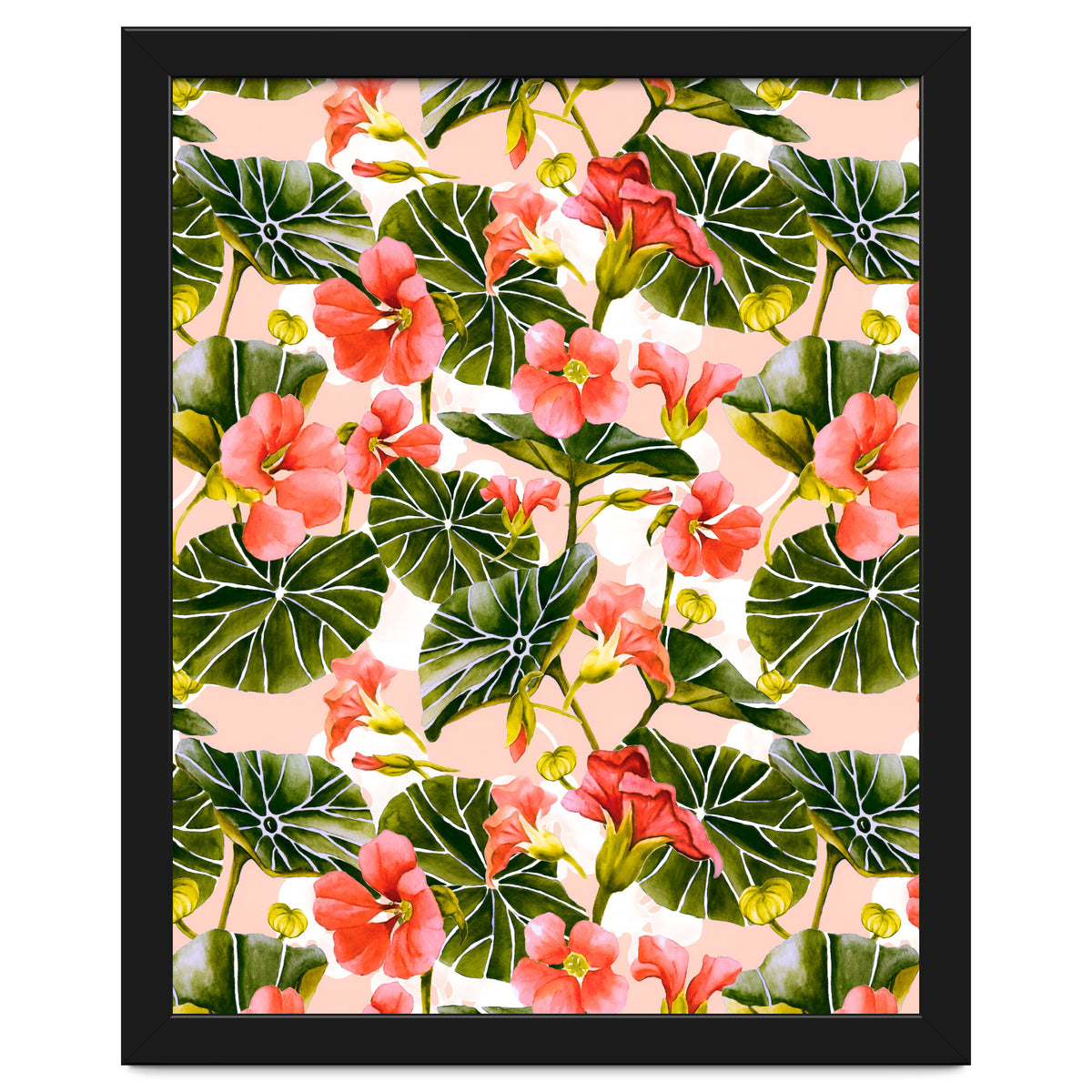 Nasturtiums watercolor 03