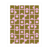 Pink Retro Circles Pattern (Print Only) thumbnail