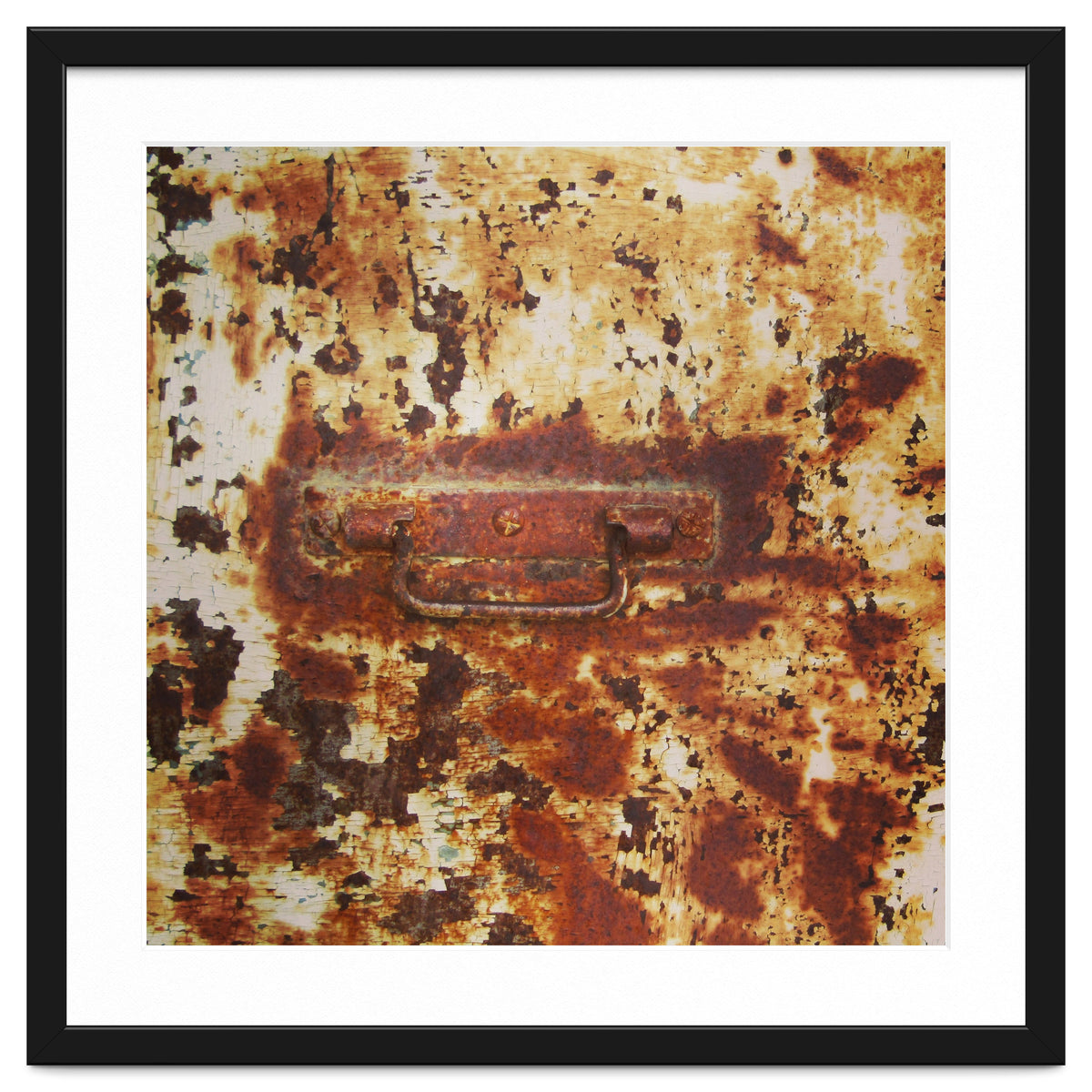 Rusty metal door