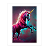 Dark Rainbow Gothic Unicorn AI created digital art (Print Only) thumbnail