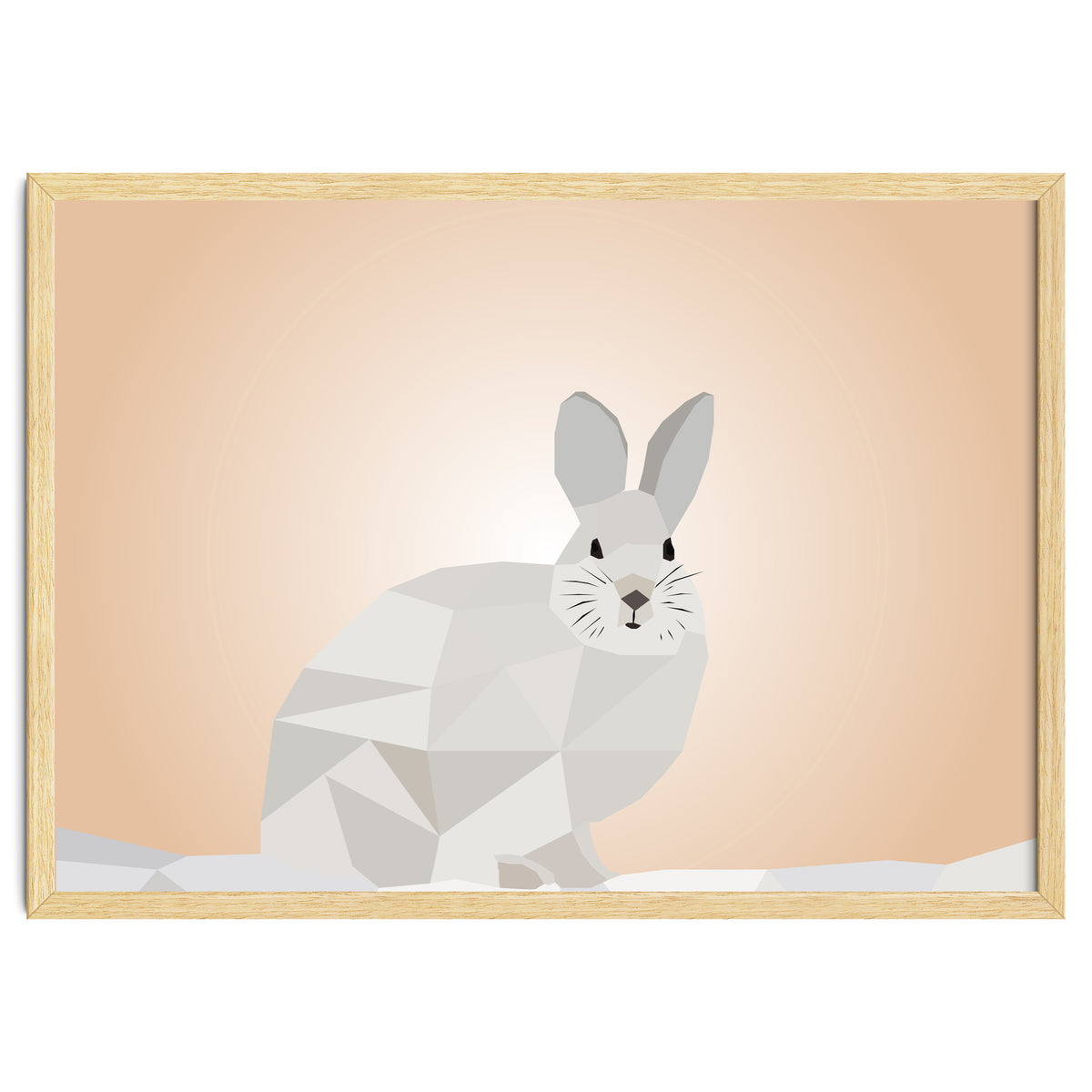 Rabbit Low Poly Art