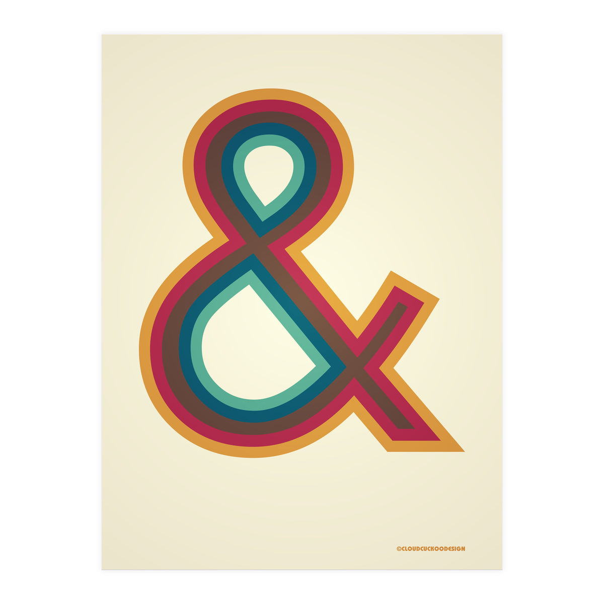 1970s Retro Ampersand (Print Only)
