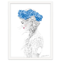 Blue Hydrangea Girl