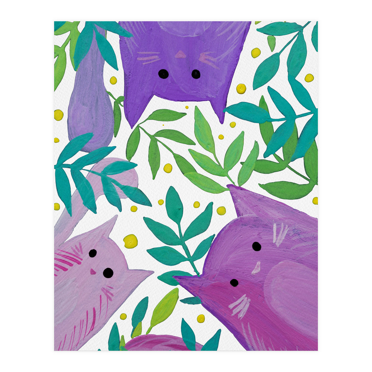 Cats And Branches (Print Only)