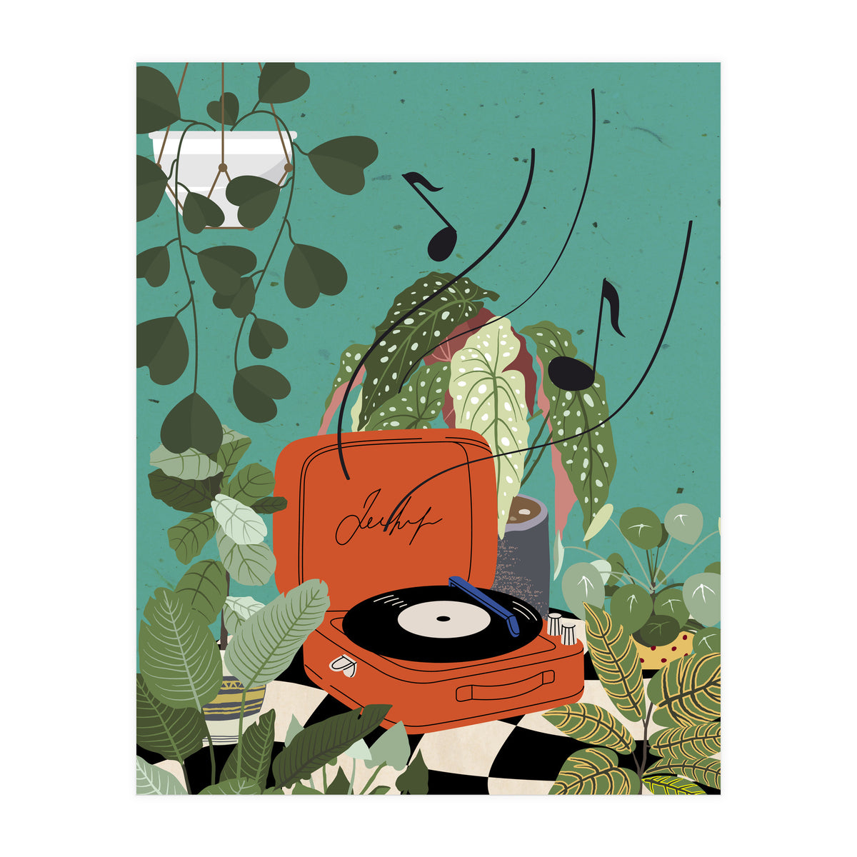 Vinyl Record Player (Print Only)