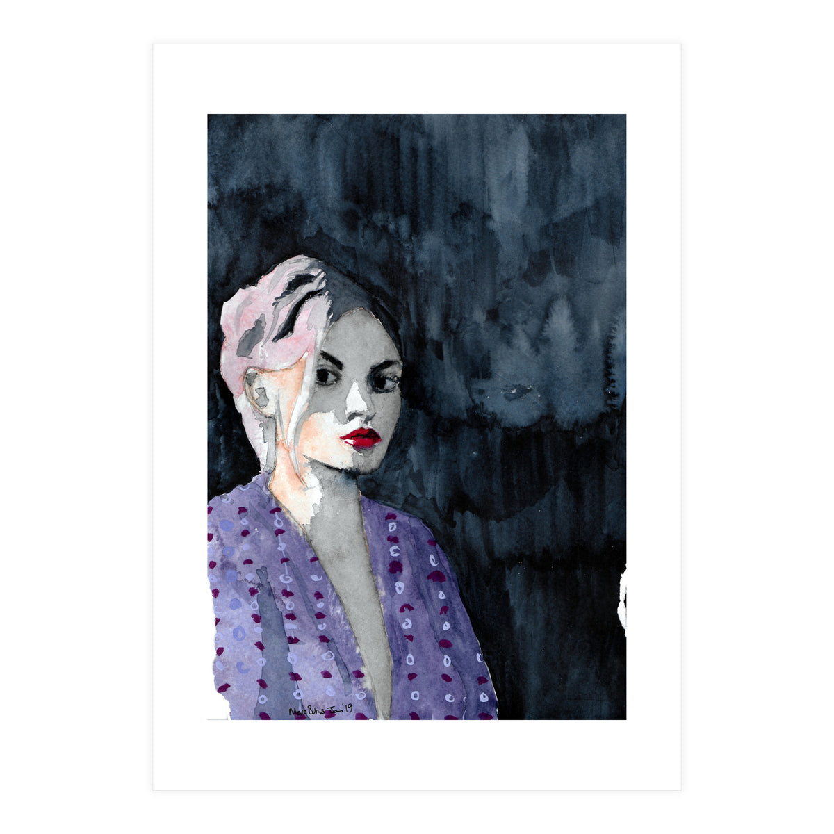 Untitled #25 - Woman in purple (Print Only)