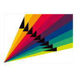 Geometric shapes No. 255 - multi coloured stripes (Print Only) thumbnail