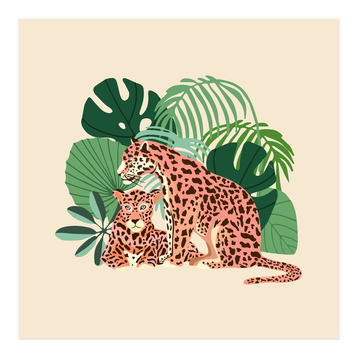 Blush Jaguars (Print Only)