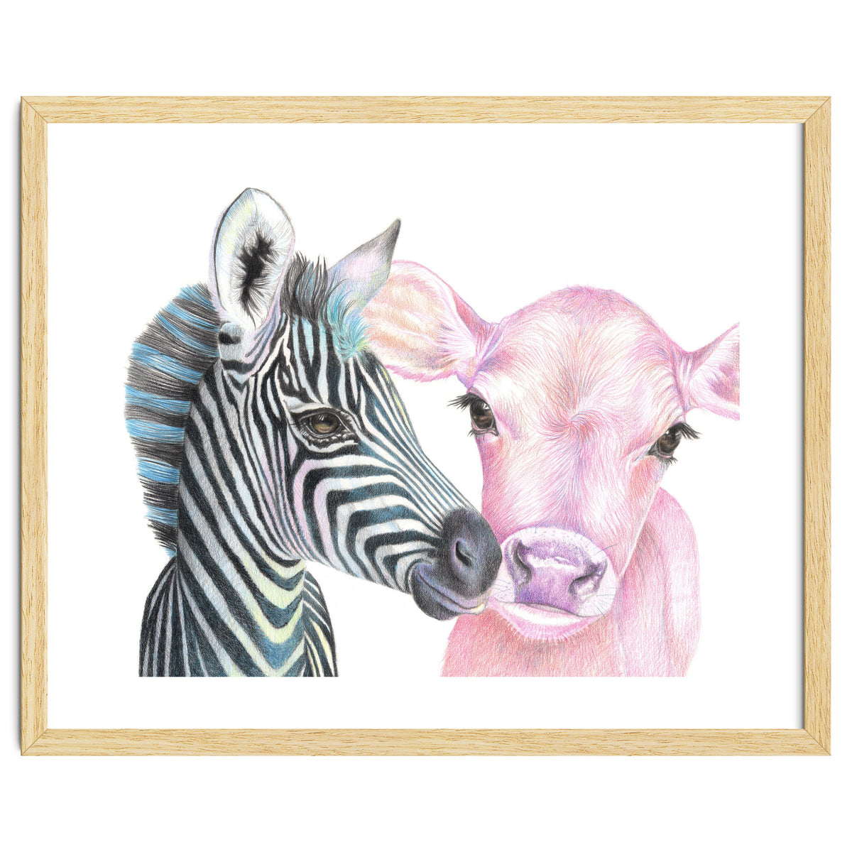 Zebra and Cow