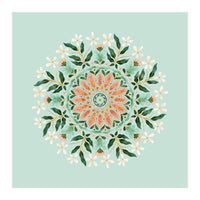 Floral Mandala | Mint Green (Print Only)
