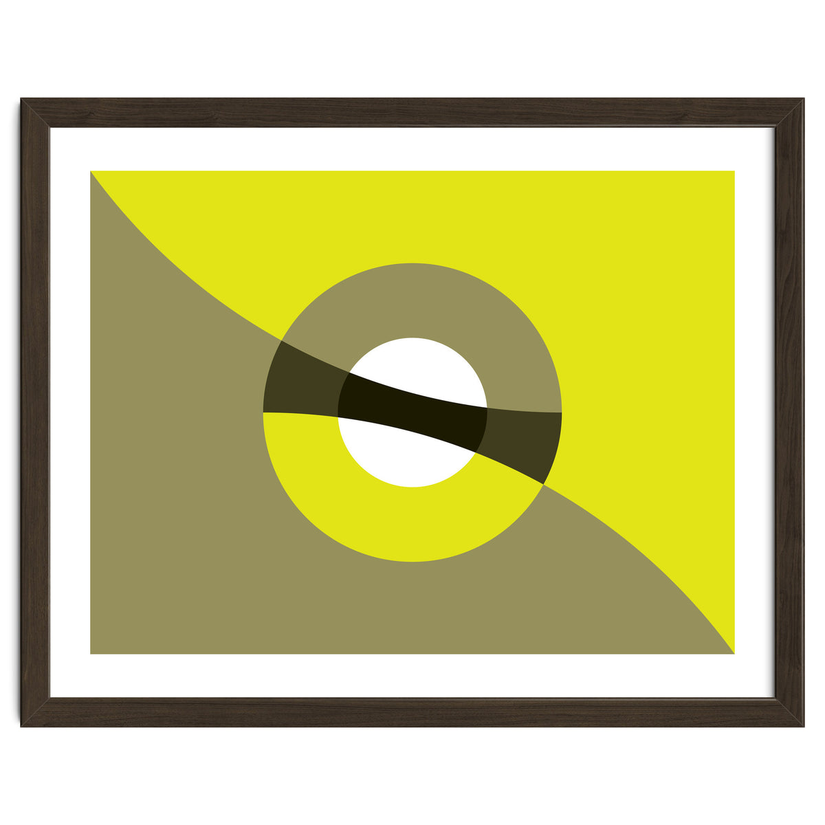 Geometric Shapes No. 44 -  mustard & beige