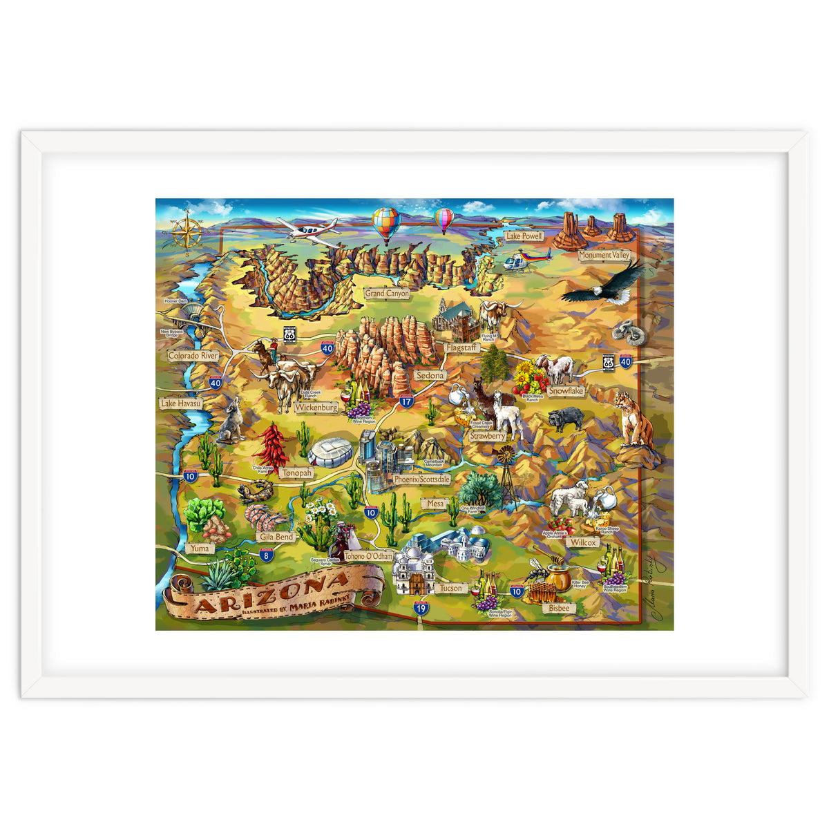 Arizona Illustrated Map