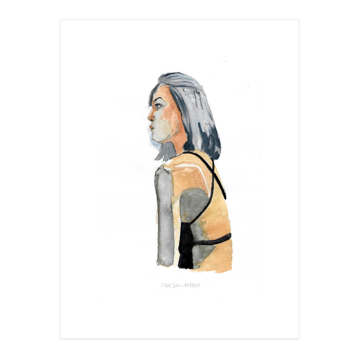 Untitled #13 - Woman in profile (Print Only)