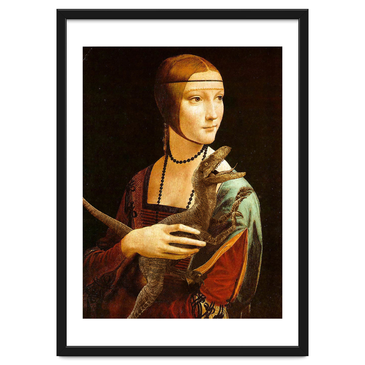 Lady With A Velociraptor