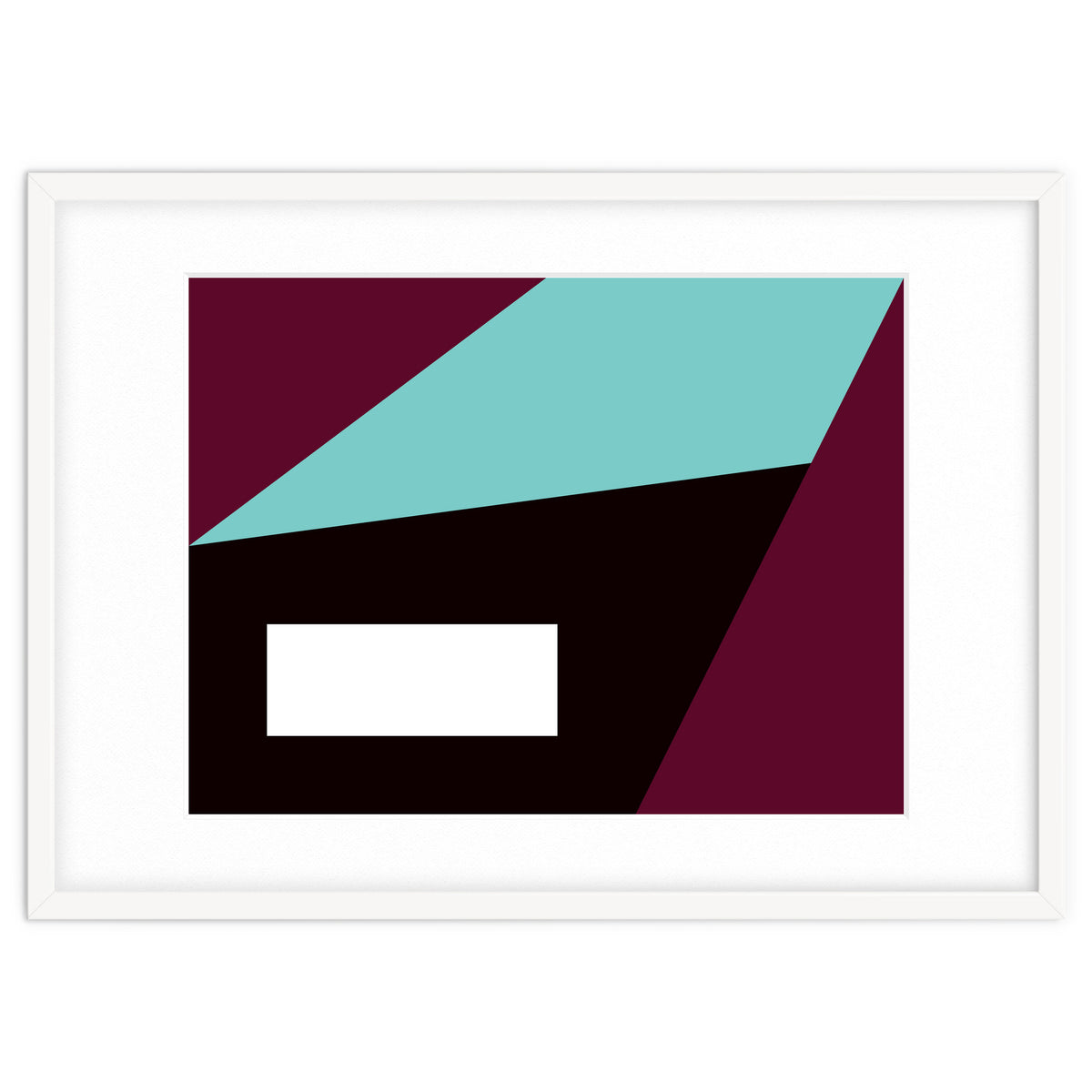 Geometric Shapes No. 84 - purple & turquoise