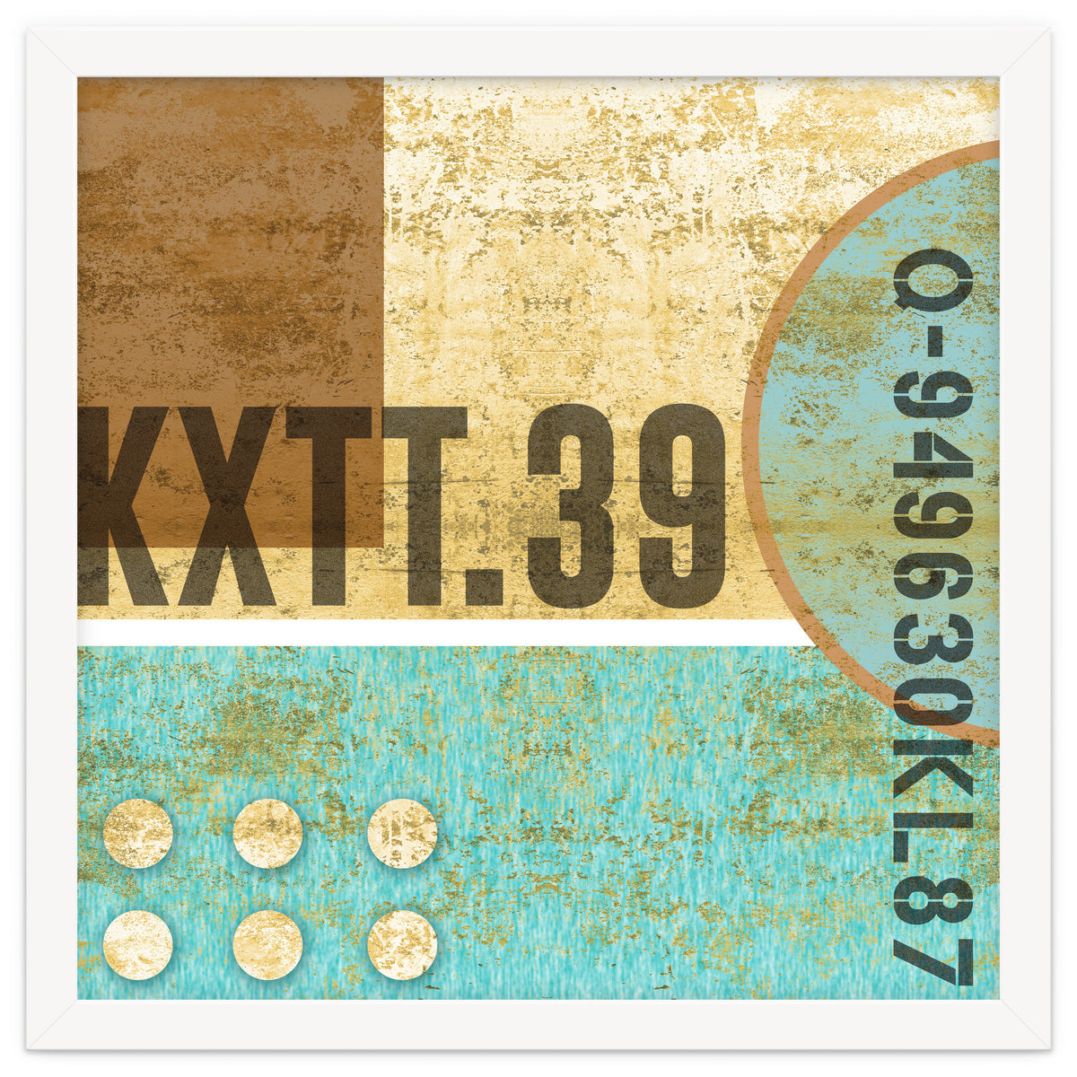 Abstract Industrial Sand And Blue