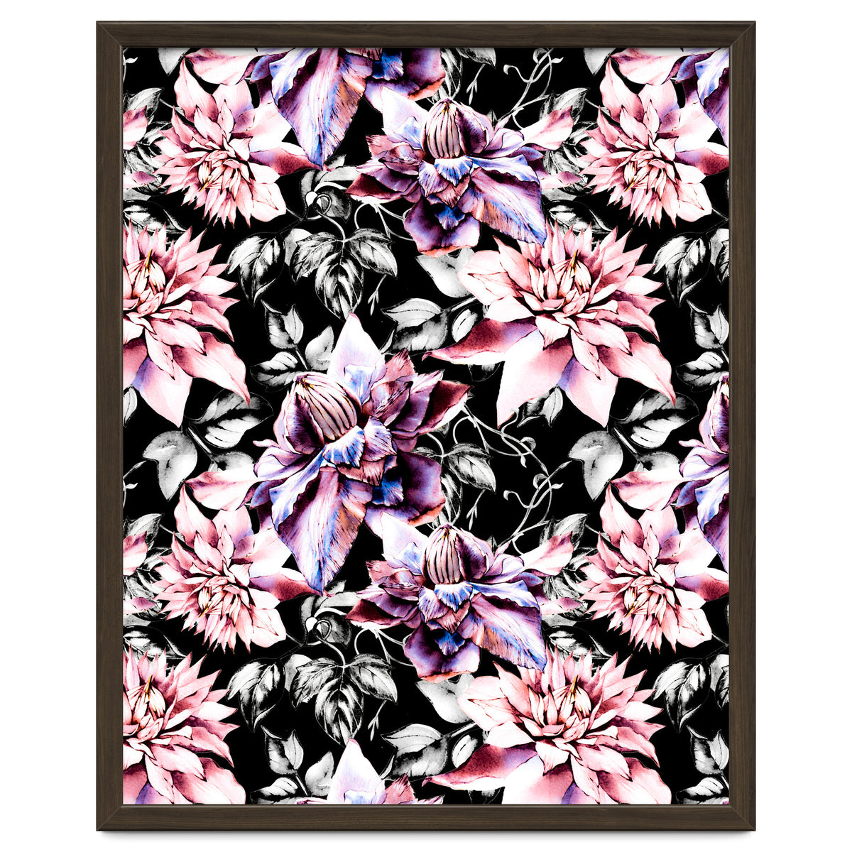 Pink bloom in the dark