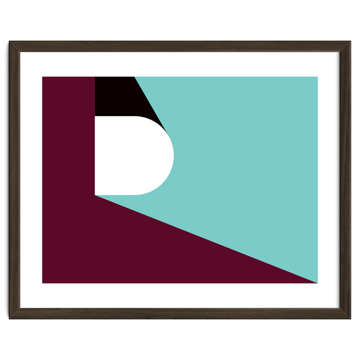 Geometric Shapes No. 82 - purple & teal