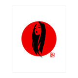 Geisha02 in red (Print Only) thumbnail