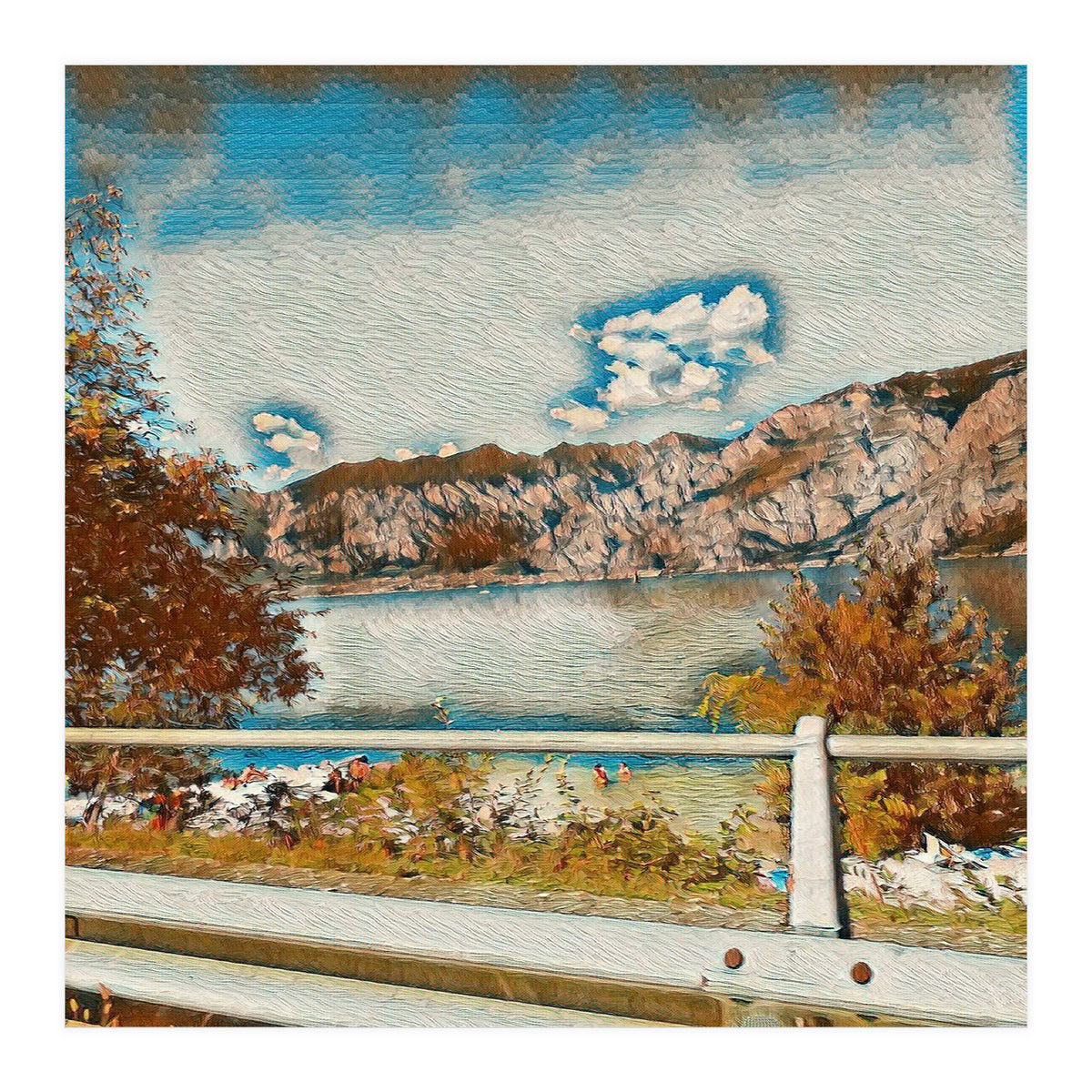 Sunny Garda Lake, italy. (Print Only)