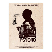 Hitchcock Psycho movie poster (Print Only)