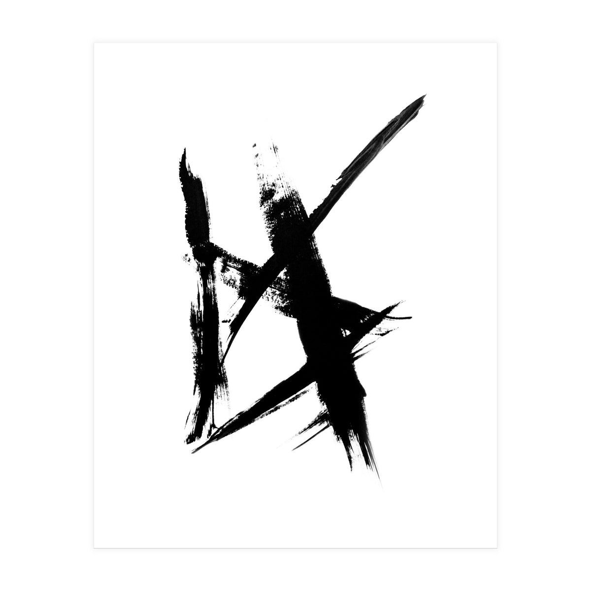 Abstract Brushstroke Print (Print Only)