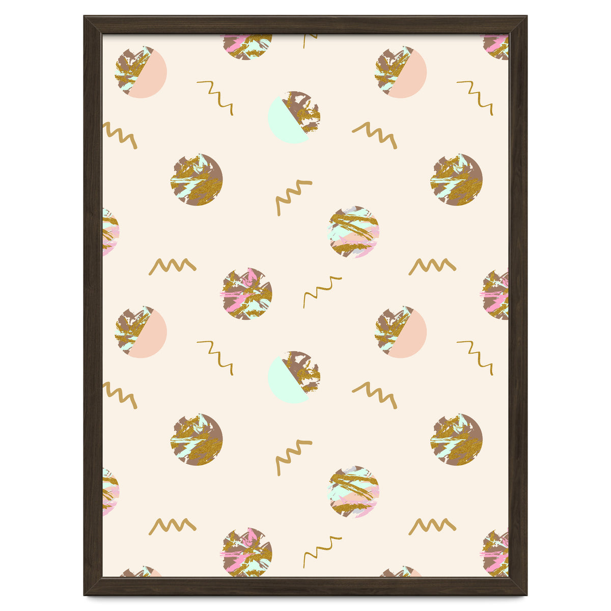 Abstract geometric vector painting