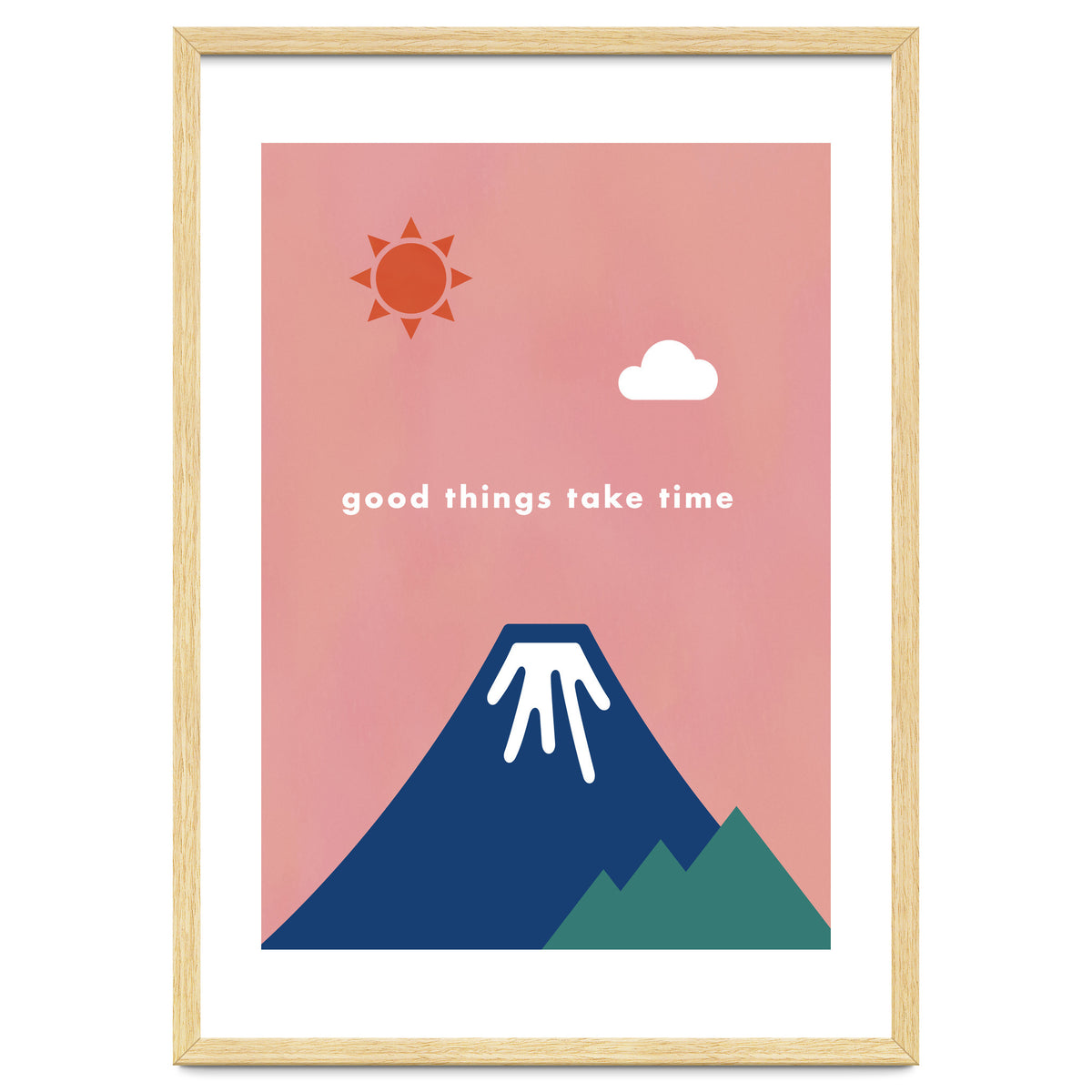 good things take time - Nature Landscape Illustration