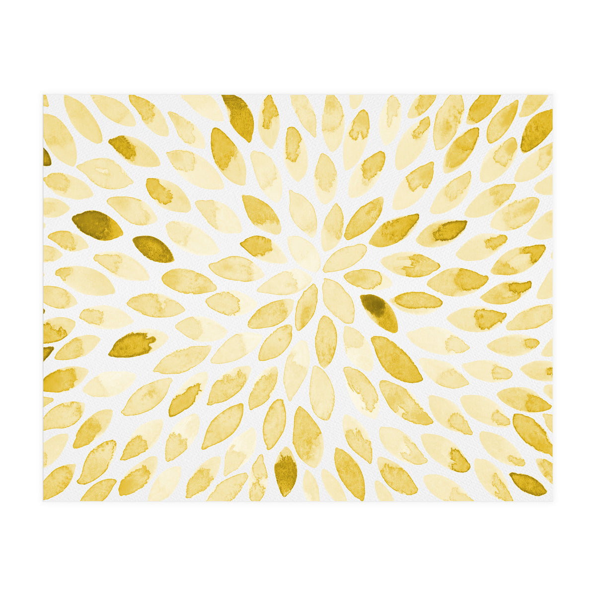 Watercolor Burst Yellow (Print Only)