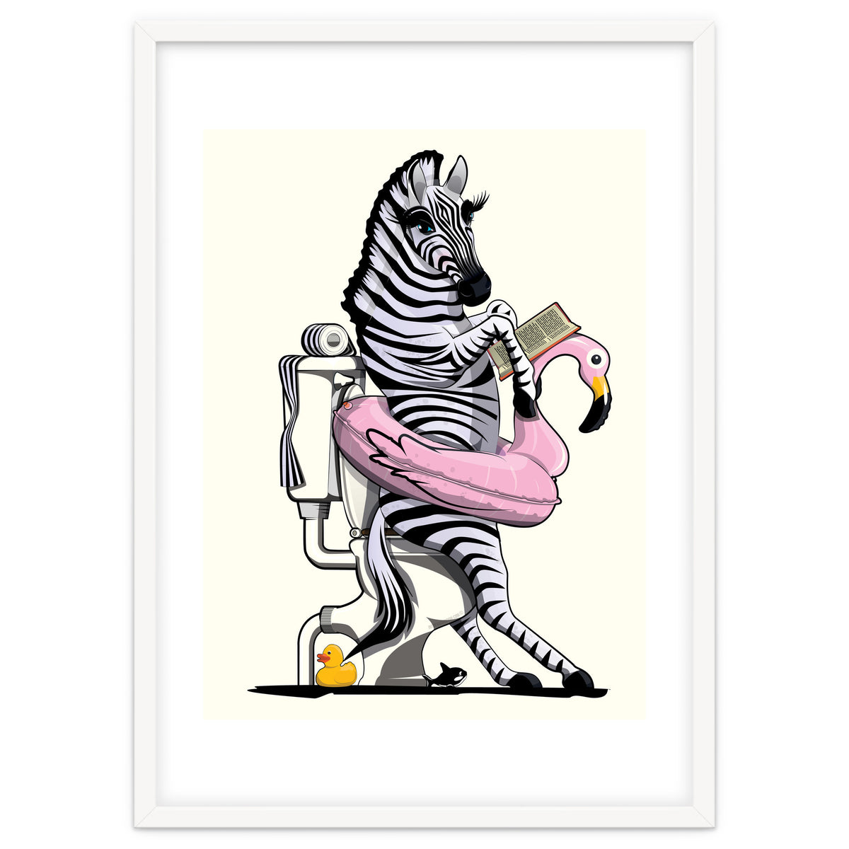 Zebra on the Toilet, Funny Bathroom Humour