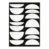 Mid-Century Modern Pattern No.8 - Black and White Concrete (Print Only) thumbnail