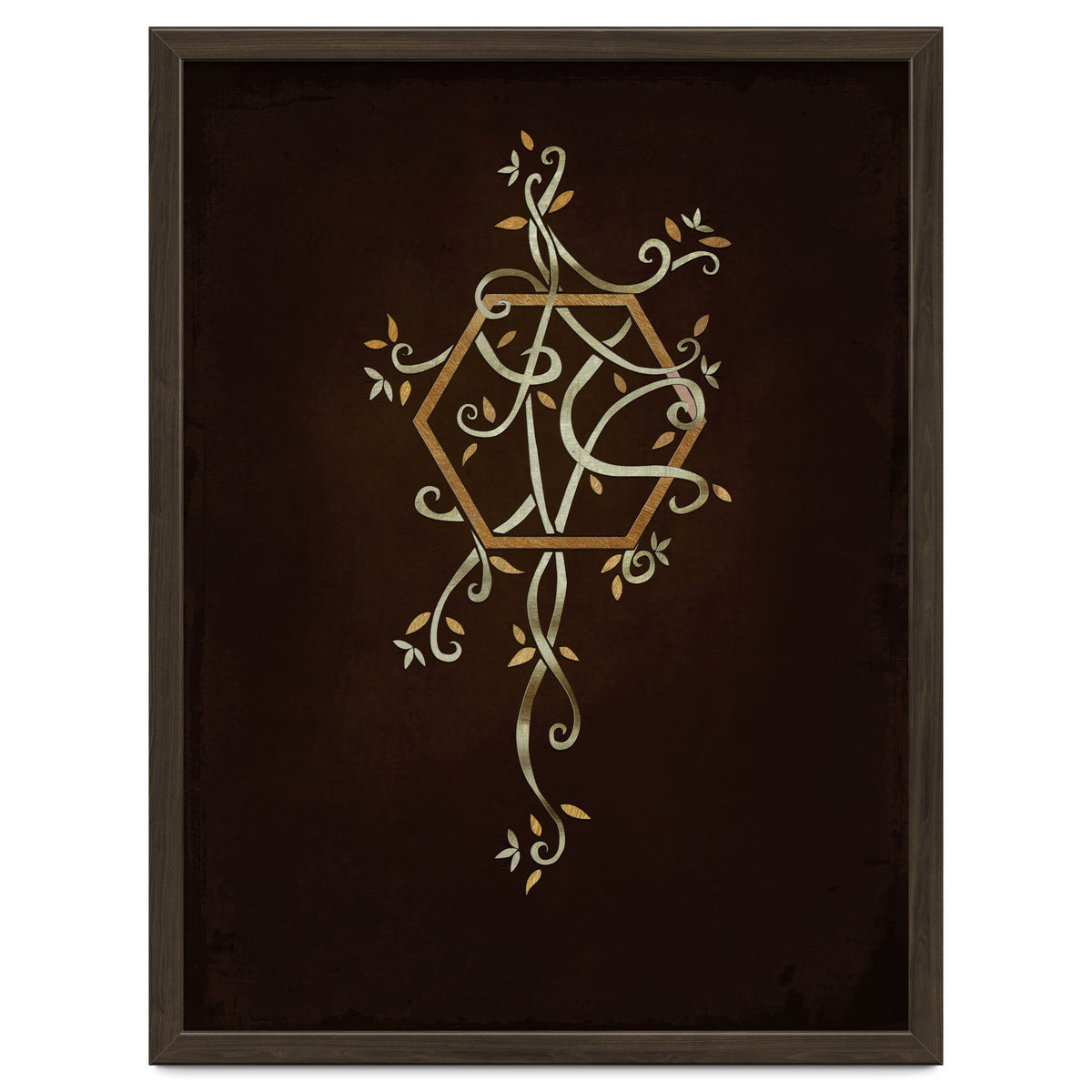 Flowering golden hexagon