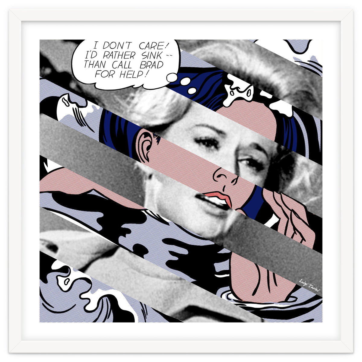 Lichtenstein's Drowning Girl & Tippi Hedren In Birds Big