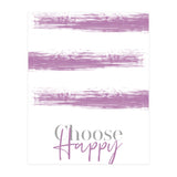 Text Art CHOOSE HAPPY | pink (Print Only) thumbnail