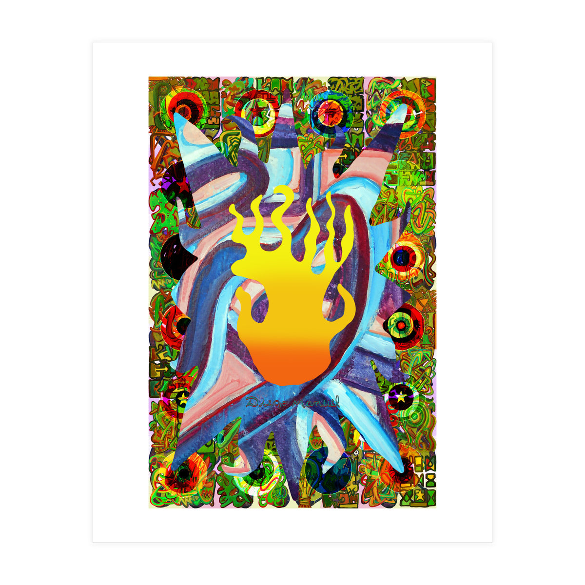 Fuego Y Graffiti 15 (Print Only)