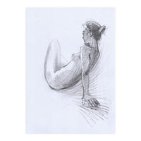 Nude Woman Drawing (Print Only)